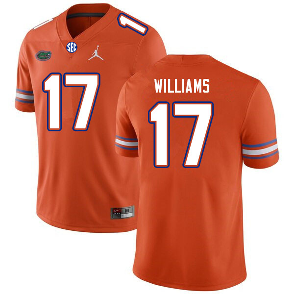 Men #17 Scooby Williams Florida Gators College Football Jerseys Sale-Orange